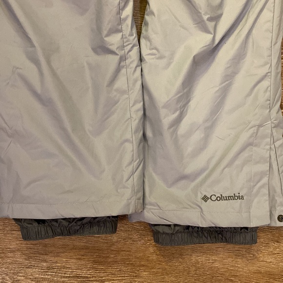 Columbia Ski Snowboard Pants Waterproof Men's Size L Silver - Picture 2 of 4